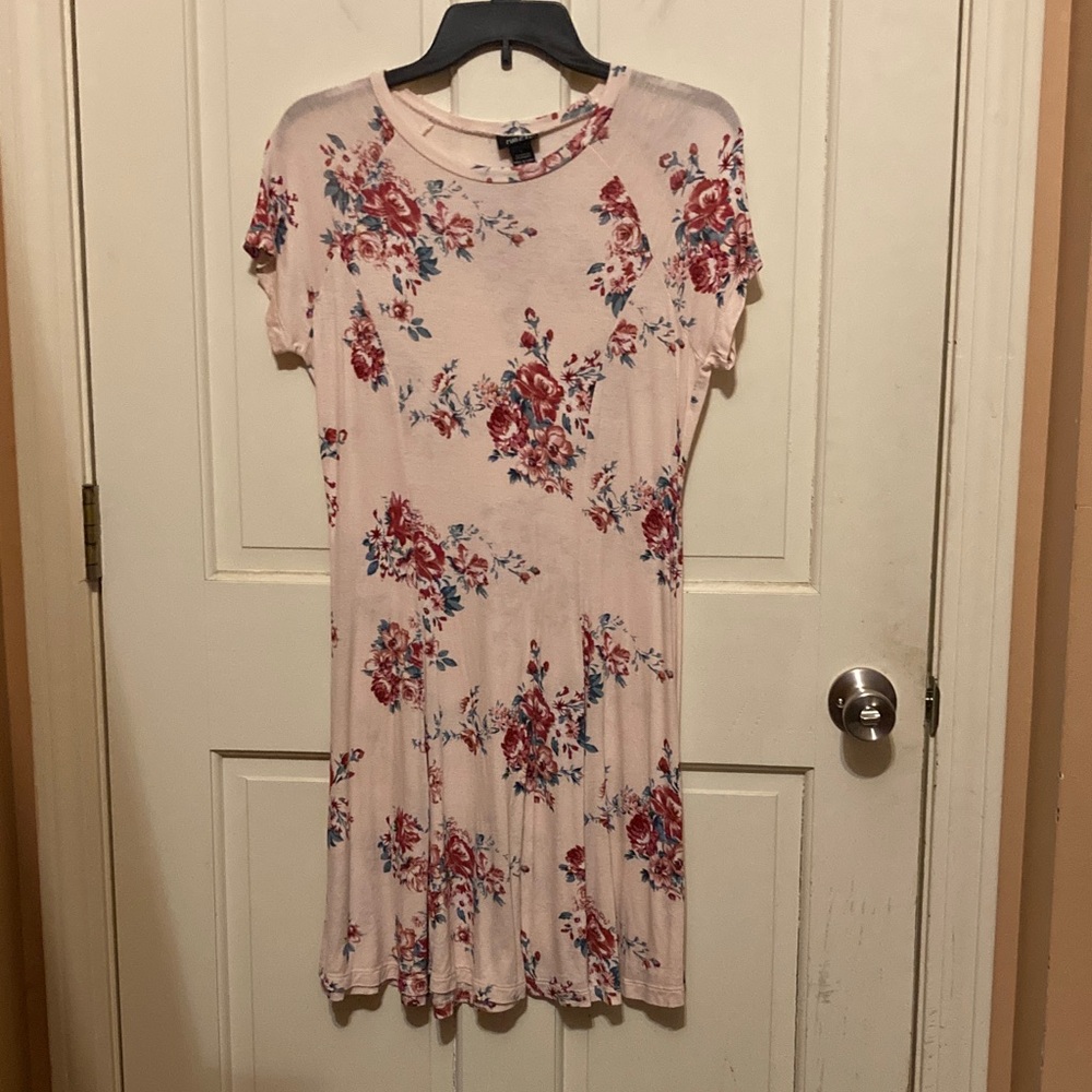 Rue 21 Floral Print Short Sleeve Dress Juniors Large
